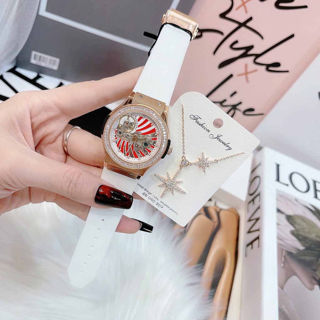 Đồng hồ Hanboro nữ máy cơ Automatic