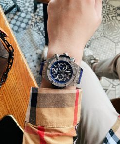 Đồng hồ Hublot nam dây cao su màu xanh dương
