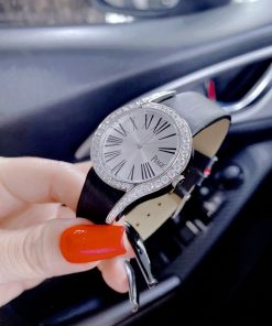 Đồng hồ Piaget mặt tròn đính đá