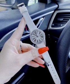 Đồng hồ Piaget nữ dây da màu trắng