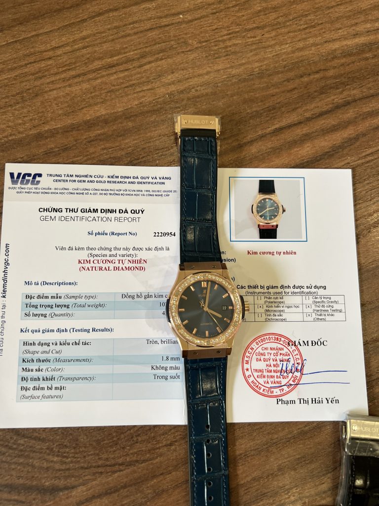 Độ kim cương đồng hồ Hublot