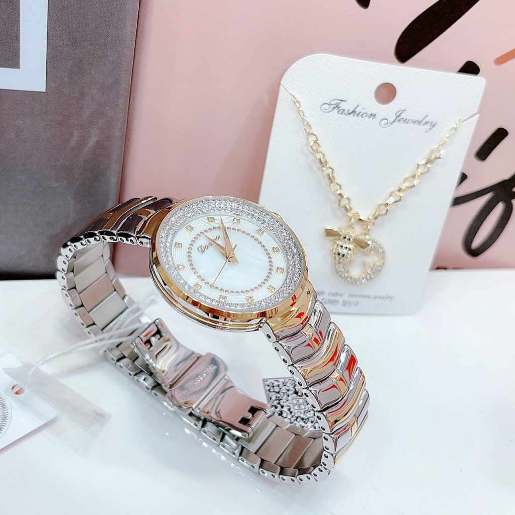 Đồng hồ Davena đính đá swarovski