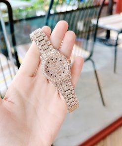 Đồng hồ Davena nữ chính hãng xách tay mặt tròn Rose Gold (6)