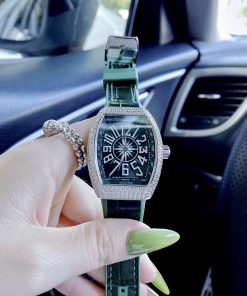 Đồng hồ Franck Muller V32 nữ màu xanh lá cây