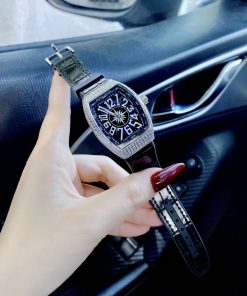 Đồng hồ Franck Muller nữ dây cao su màu đen