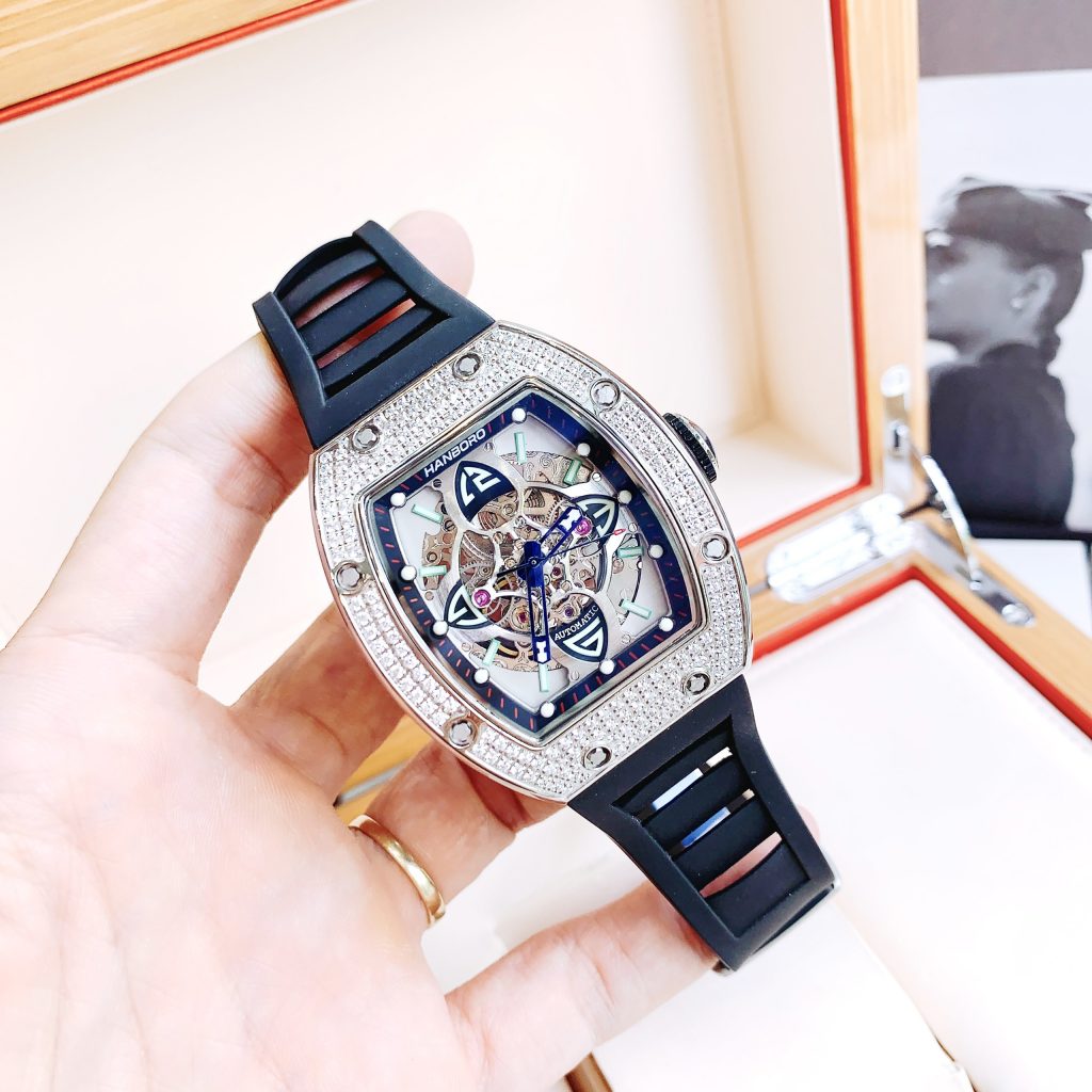 Đồng hồ Hanboro nam đính đá