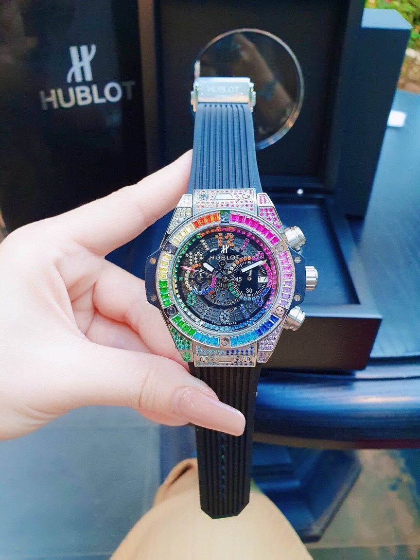 Đồng hồ Hublot đính đá máy cơ Nhật Đồng hồ Hublot đính đá máy cơ Nhật