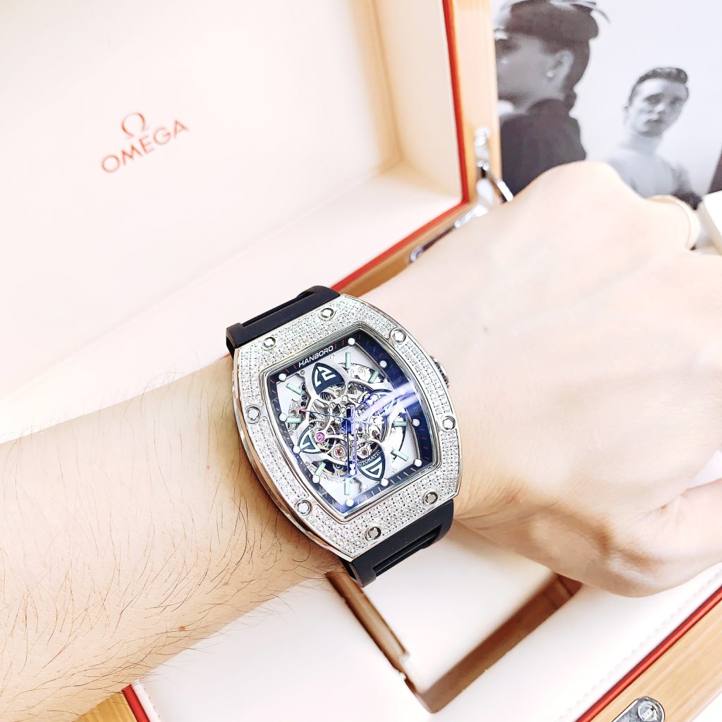 Đồng hồ Huboler nam đính đá