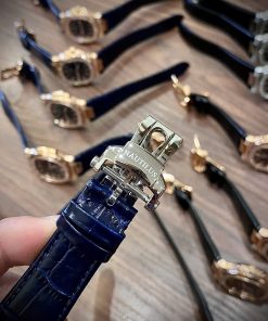 Đồng hồ Patek Philippe nam dây da màu xanh dương