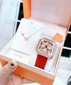 Đồng hồ Davena mặt đá xoay