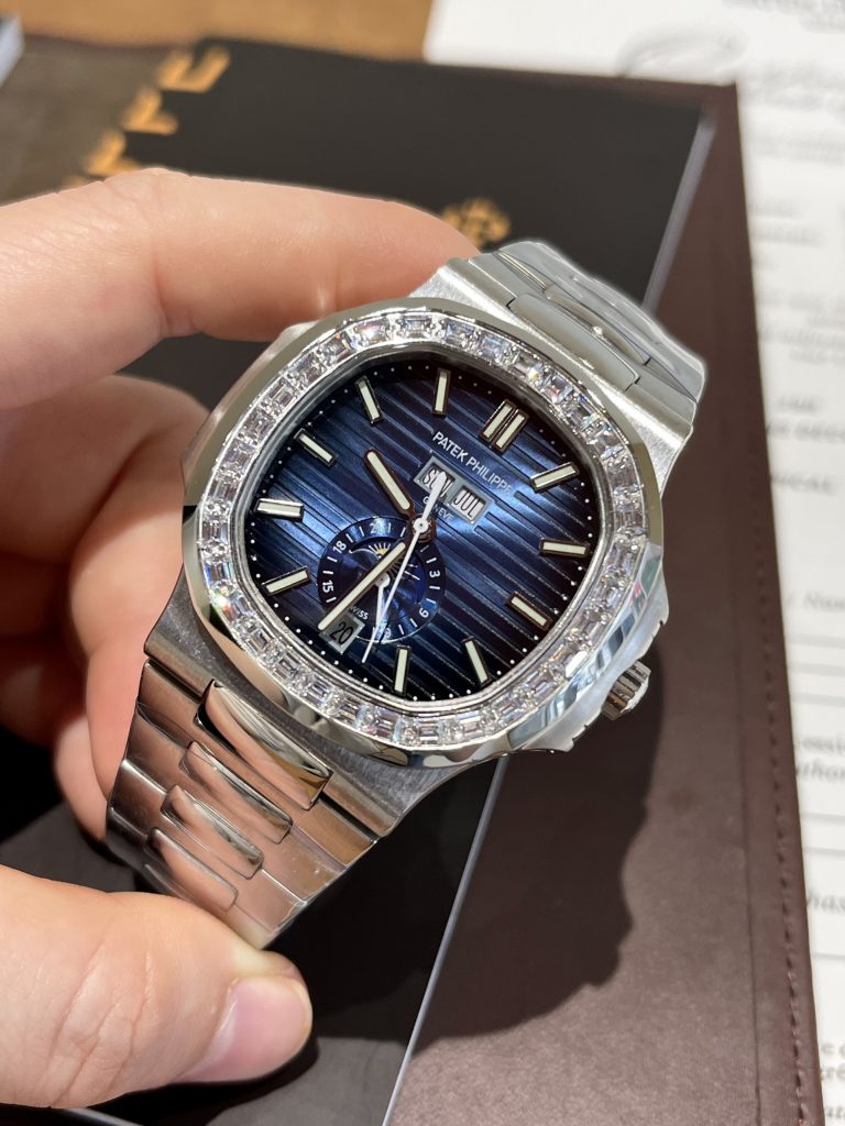 Đồng hồ Patek Philippe nam đính đá Baguette