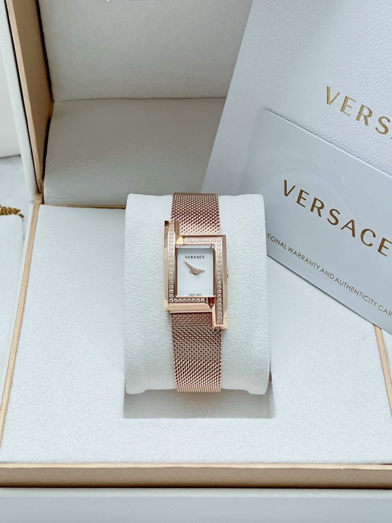 Đồng hồ Versace nữ mặt chữ nhật