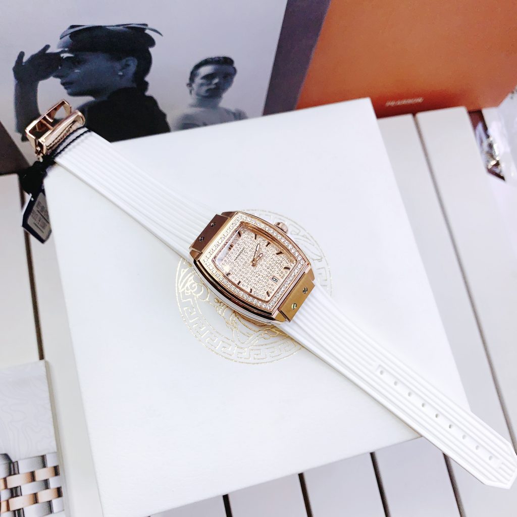 Đồng hồ nữ dây cao su Hanboro