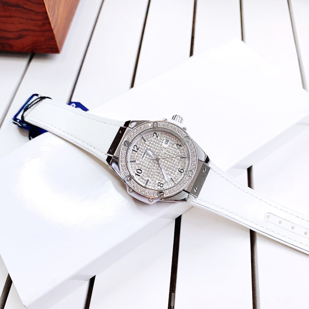 Đồng hồ nữ màu trắng Hanboro chính hãng