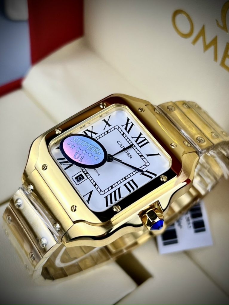 Đồng hồ Cartier mặt vuông máy cơ