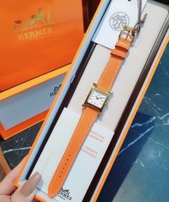Đồng hồ nữ Hermes màu cam
