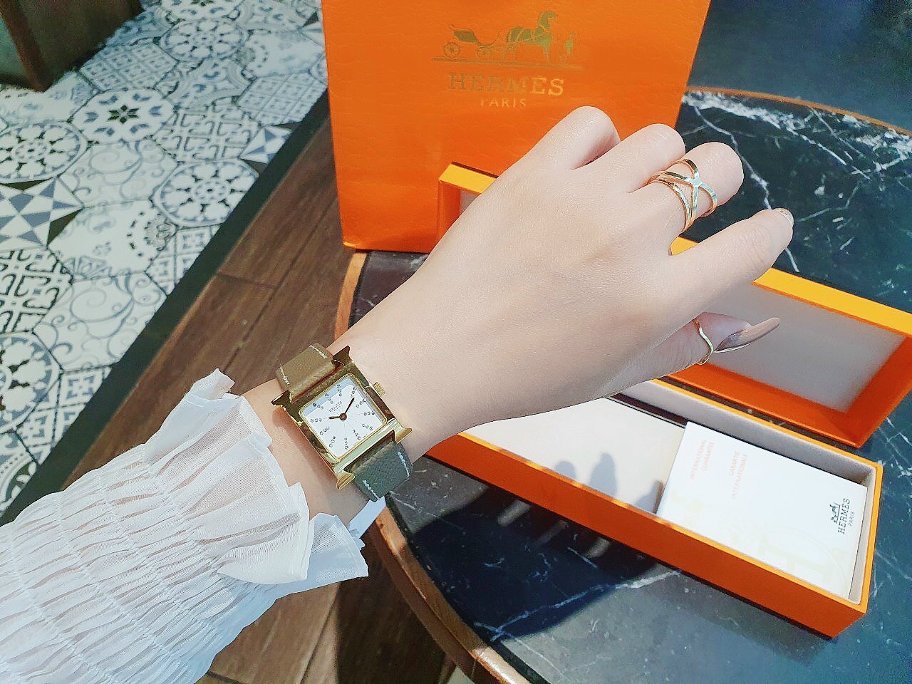 Đồng hồ nữ Hermes super fake Đồng hồ nữ Hermes super fake