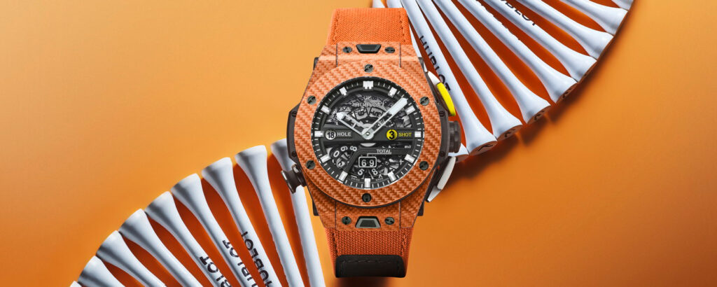 RIVIEW ĐỒNG HỒ HUBLOT Orange Carbon Edition Big Bang Unico Golf
