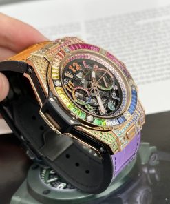 Đồng Hồ Hublot Big Bang Unico RainBow nam đính đá