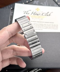 Đồng hồ Cartier Rep 11 Santos mặt trắng WSSA0018 nhà máy BV 39 (1)