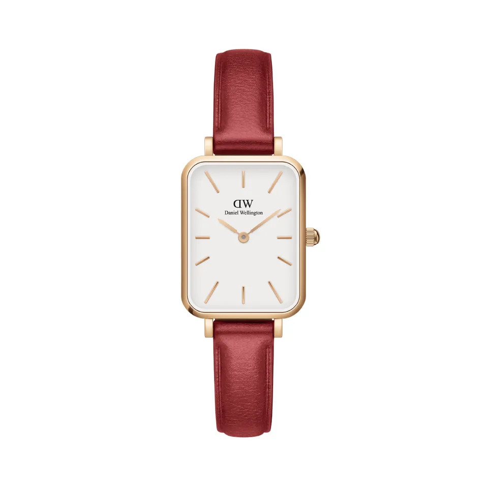 Đồng hồ Daniel Wellington nữ dây da màu đỏ