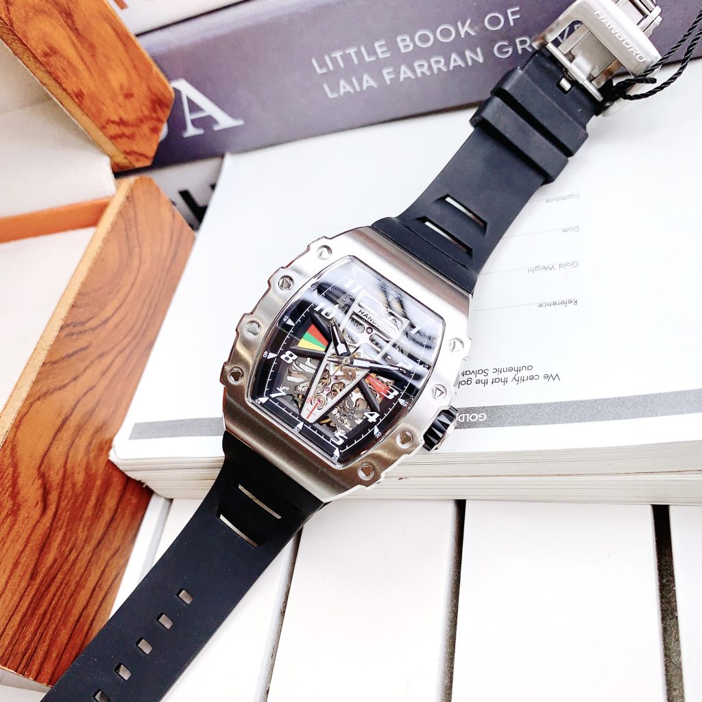 Đồng hồ Hanboro nam dây cao su