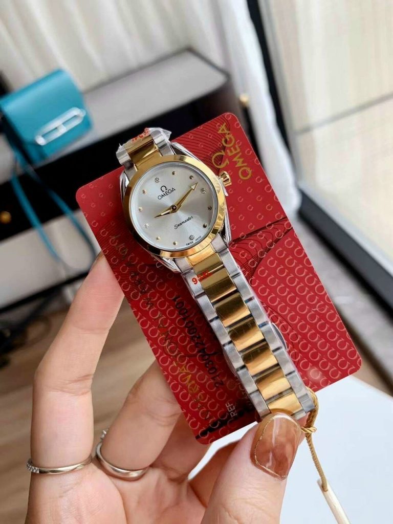 Đồng hồ Omega nữ mặt tròn