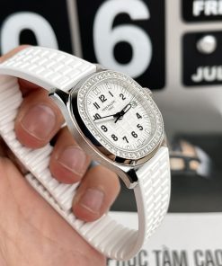 Đồng hồ PAtek Philippe nữ dây cao su màu trắng
