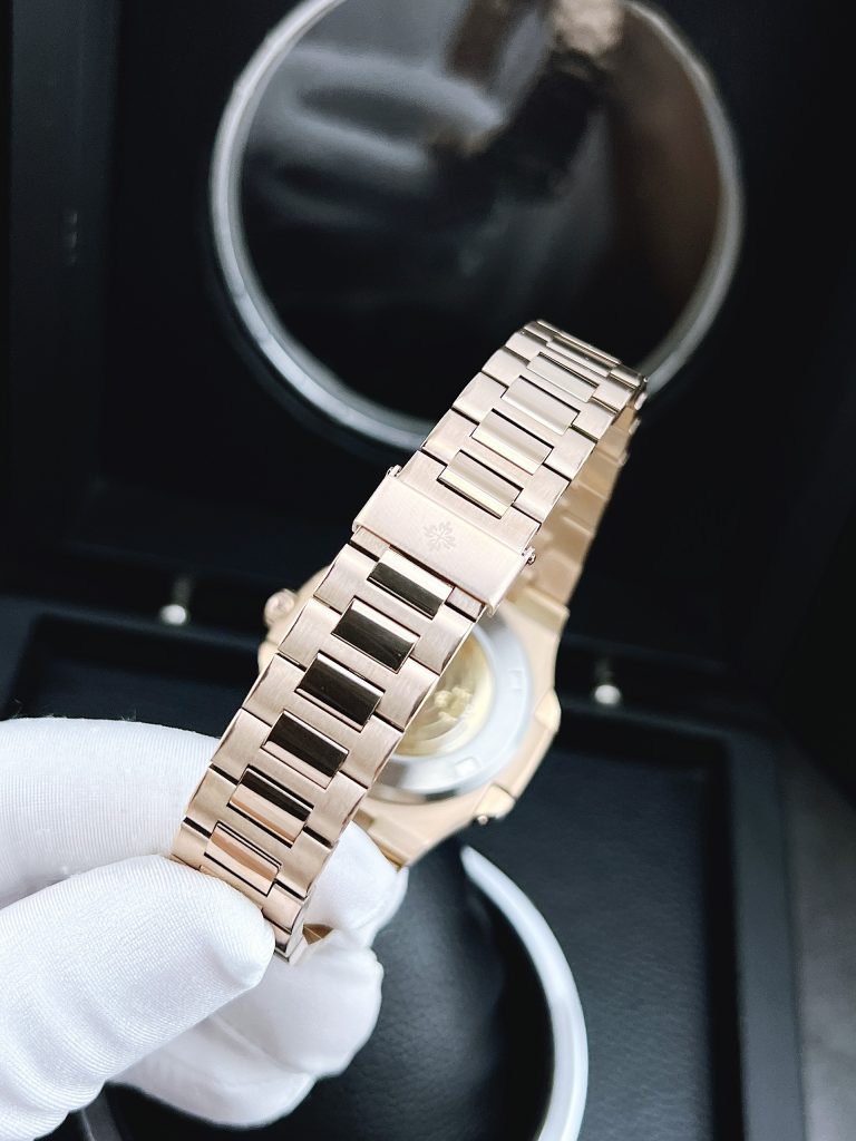 Đồng hồ Patek Philippe Super Fake Nhật màu vàng hồng