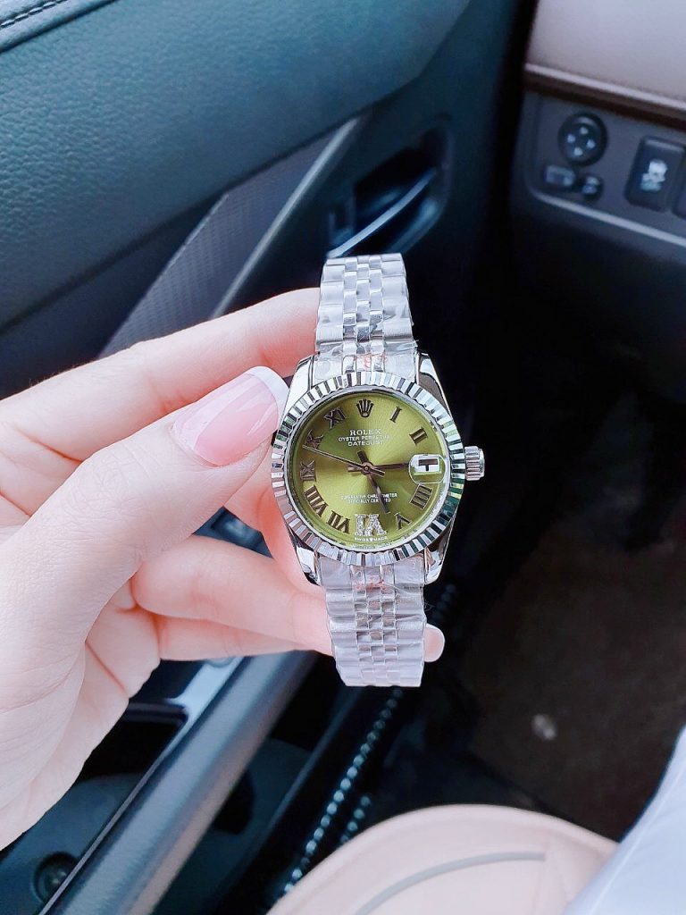 Đồng hồ Rolex DateJust nữ mặt xanh