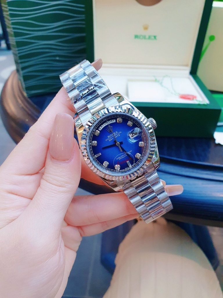 Đồng hồ Rolex Day-Date mặt xanh