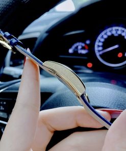 Đồng hồ Versace nữ dây da màu xanh dương