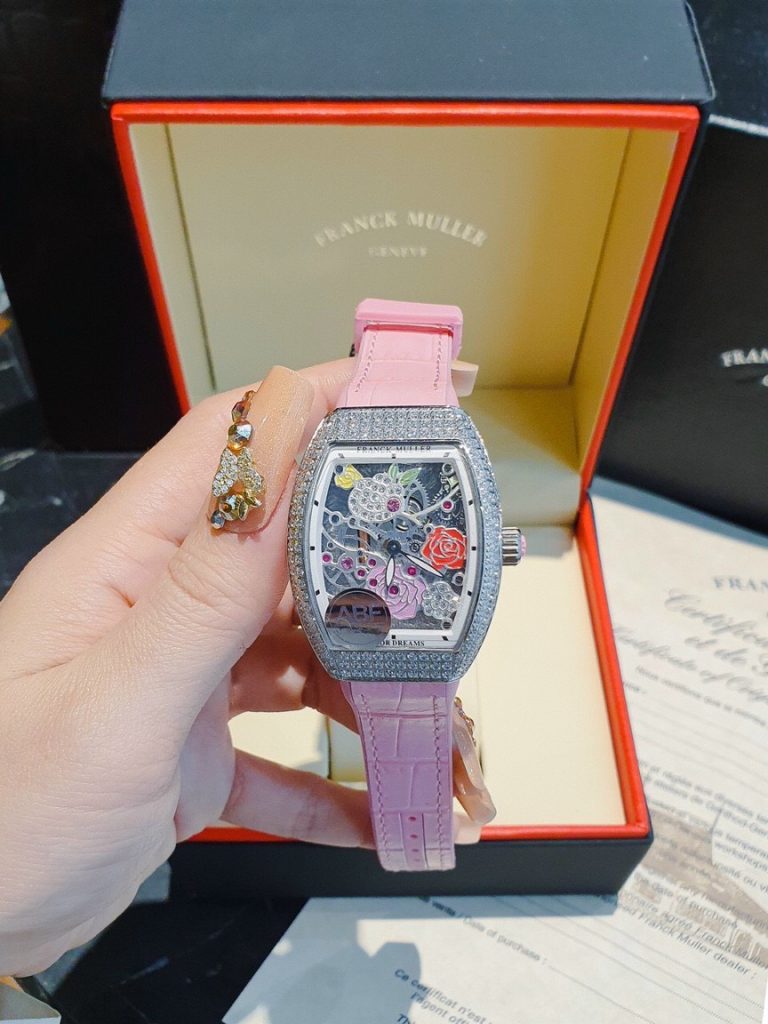 Đồng hồ Franck Muller V32 ABF Thụy Sỹ màu hồng