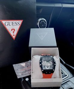 Đồng hồ Guess nam màu đỏ