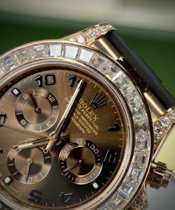 Đồng hồ Rolex Daytona độ kim cương Moissanite