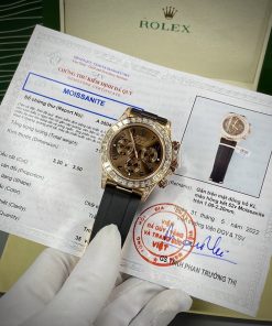 Đồng hồ Rolex độ kim cương Moissanite