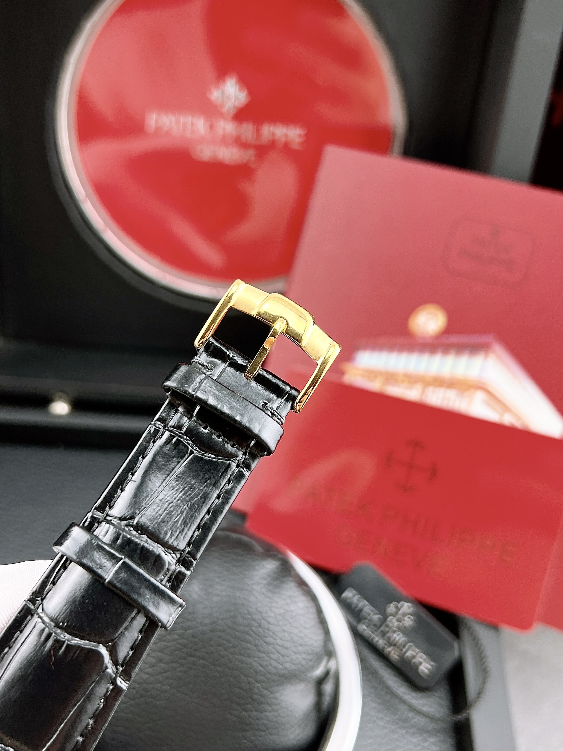 Đồng hồ cơ lộ máy Patek Philippe nam dây da Đồng hồ cơ lộ máy Patek Philippe nam dây da