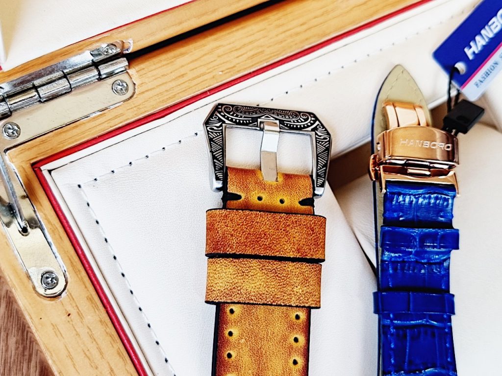 Đồng hồ Hanboro chính hãng nam dây da