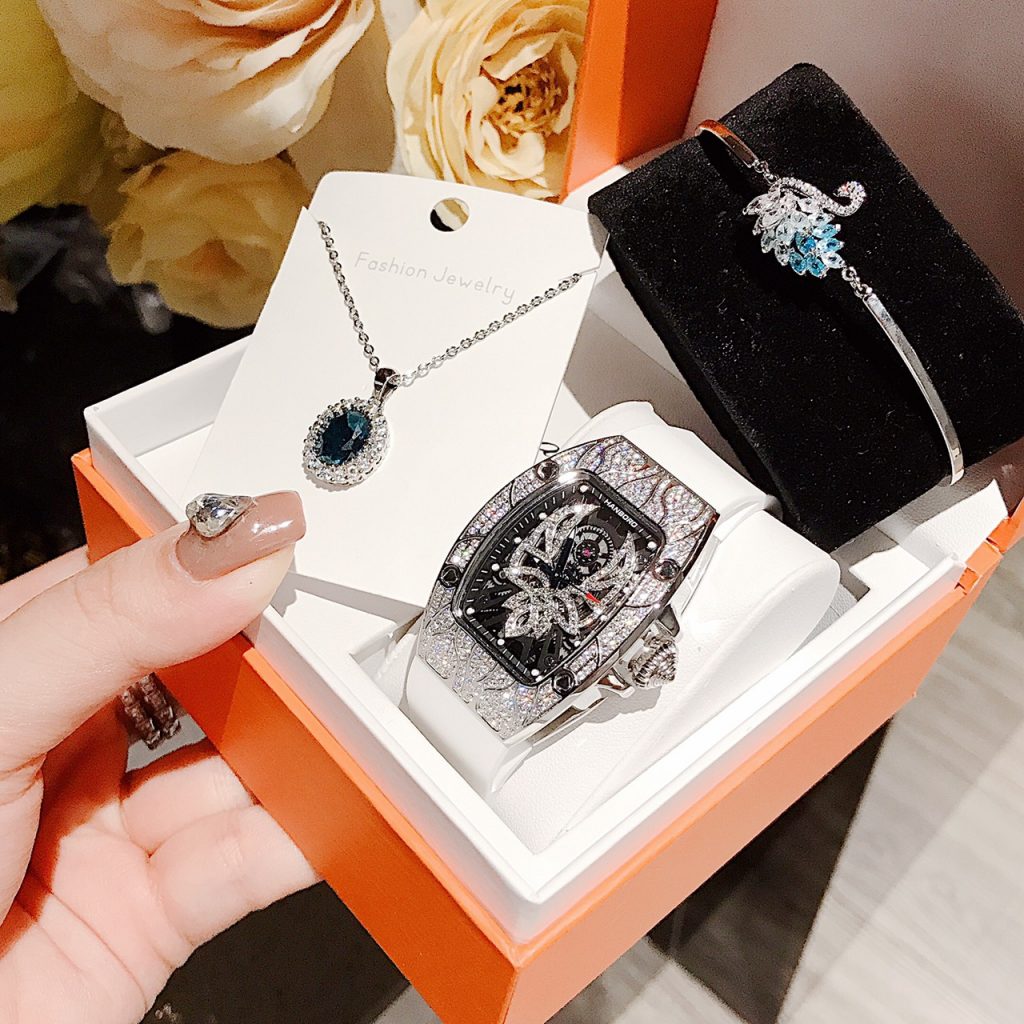 Đồng hồ Hanboro chính hãng nữ dây cao su