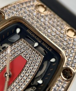 Đồng hồ Richard Mille Rep 11 nữ RM007 đính đá dây cao su