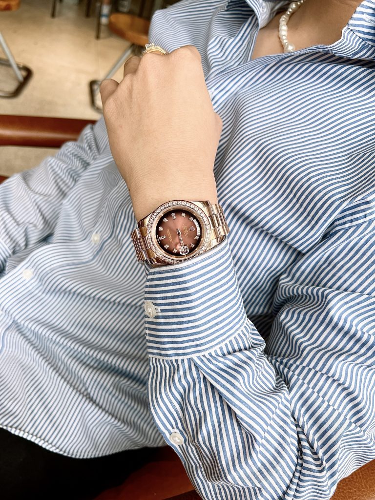 Đồng hồ cơ Rolex Super Fake Nhật Day-Date giá rẻ