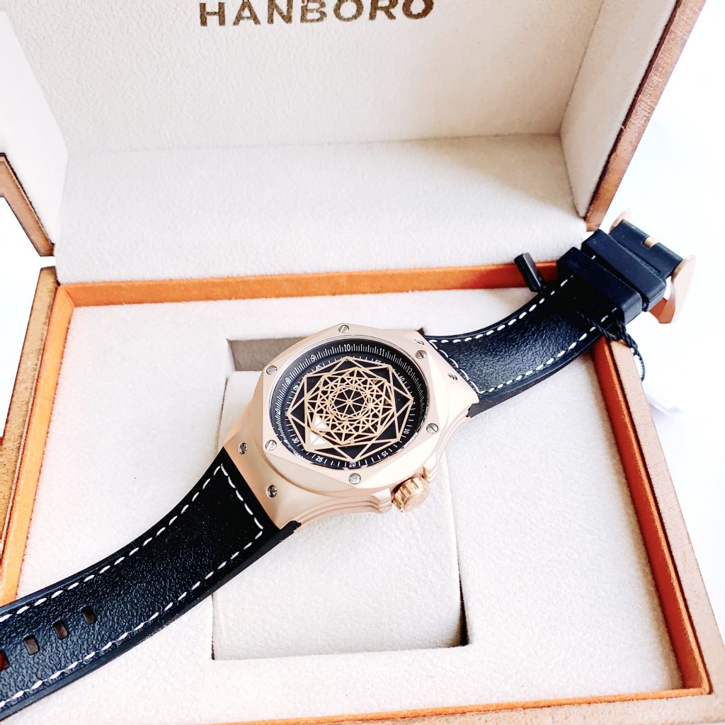 Đồng hồ nam Hanboro chính hãng máy cơ Automatic