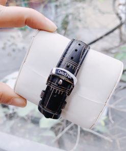 Đồng hồ Davena nữ dây da màu đen
