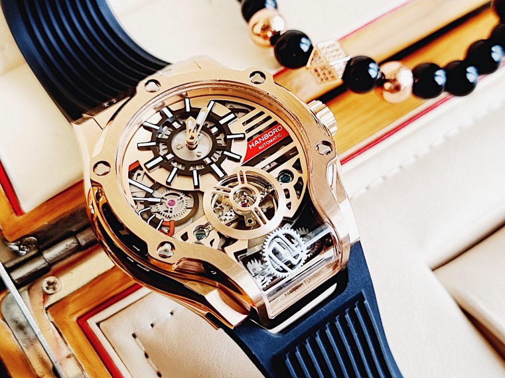 Đồng hồ Hanboro nam máy cơ Automatic