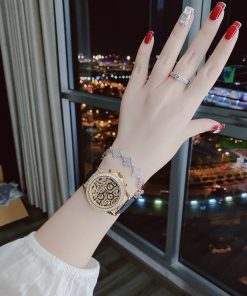 Đồng hồ Huboler chính hãng nam nữ dây cao su màu đen unisex 40mm