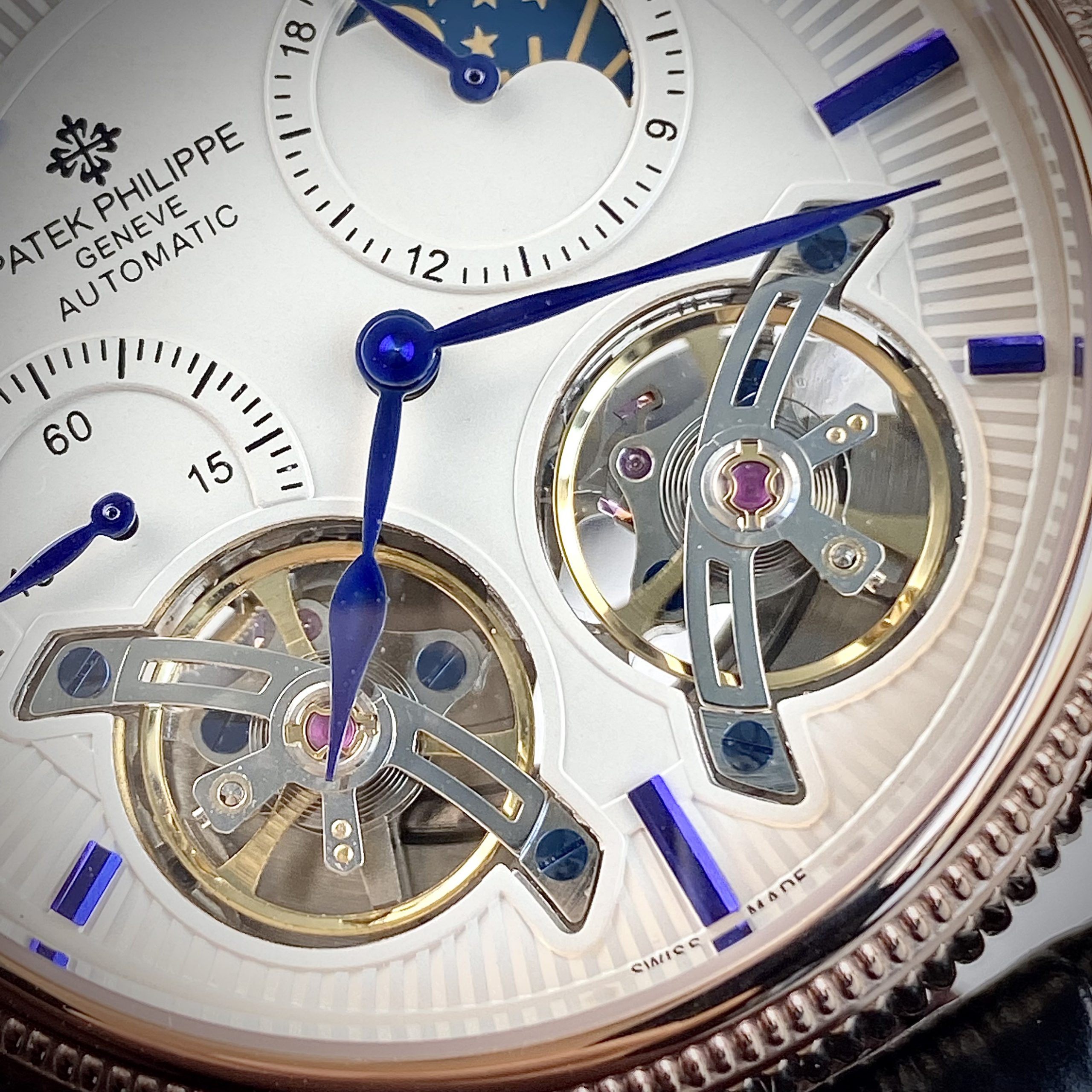 Đồng hồ cơ Patek Philippe Automatic hai máy Đồng hồ cơ Patek Philippe Automatic hai máy