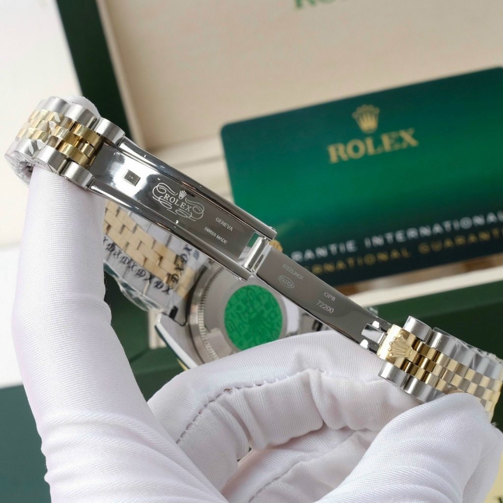 Đồng hồ Rolex nữ giá rẻ Super Fake máy cơ Nhật dây Demi mặt trắng