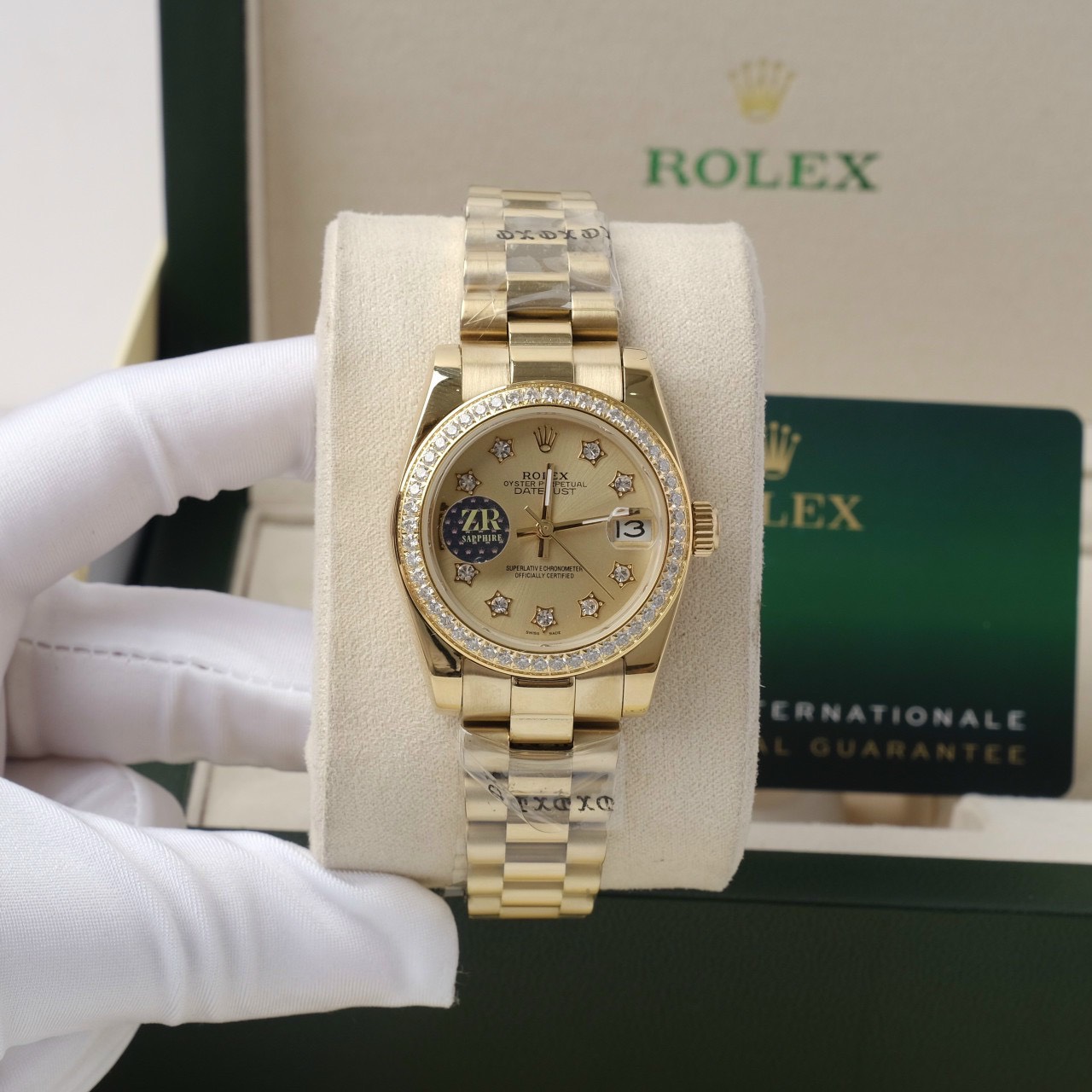 Đồng hồ Rolex Fake 11 Nhật nữ giá rẻ DateJust đính đá dây kim loại Đồng hồ Rolex Fake 11 Nhật nữ giá rẻ DateJust đính đá dây kim loại