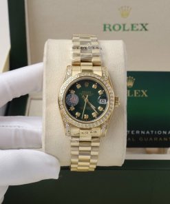 Đồng hồ Rolex Fake 11 Nhật nữ giá rẻ DateJust đính đá dây kim loại
