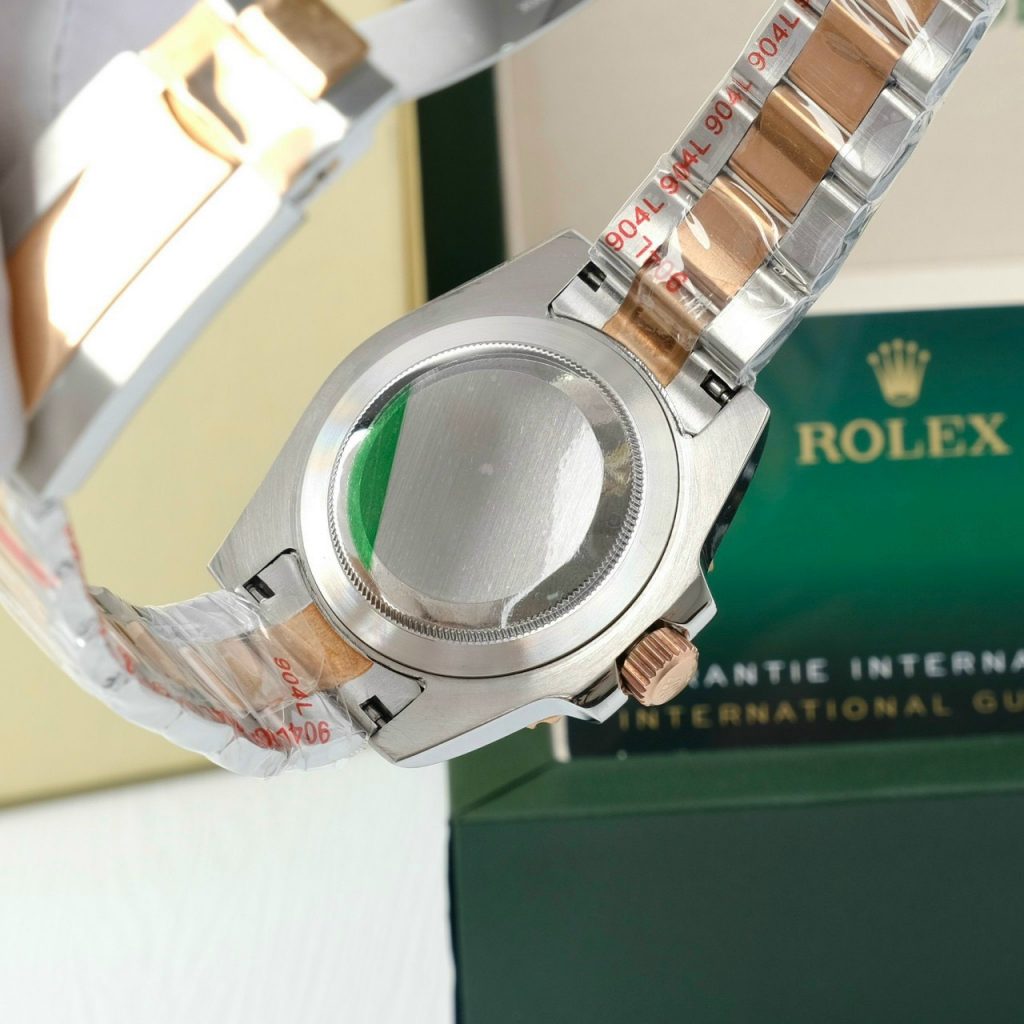 Đồng hồ Rolex GMT-Master Root Beer Fake Nhật màu demi 40mm
